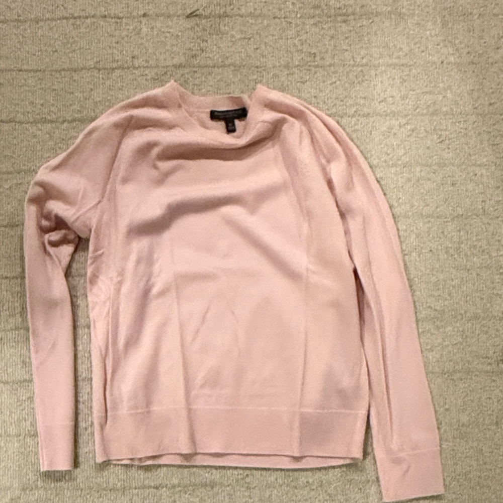 Banana Republic Soft Pink Crew Neck Sweater